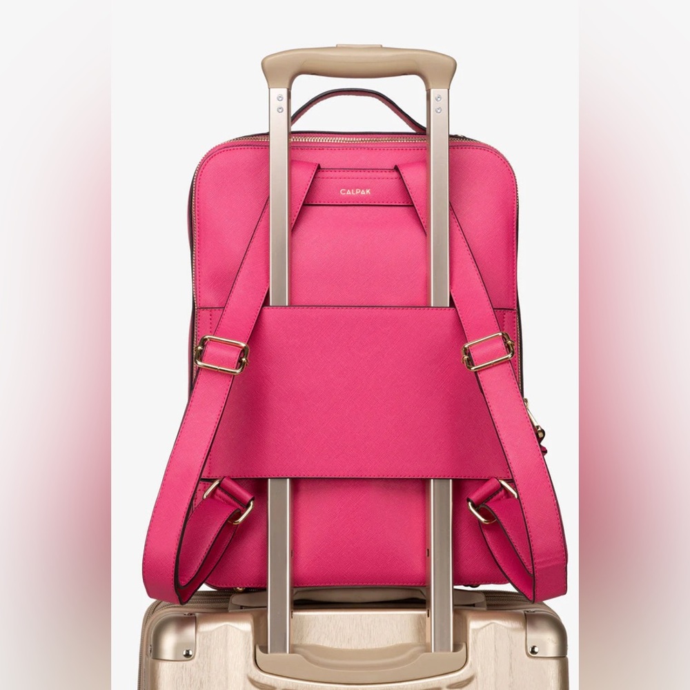 Stylish Pink Women's Bag CALPAK Kaya 15 inch Laptop Backpack in
Dragonfruit B22 - Picture 2 of 11